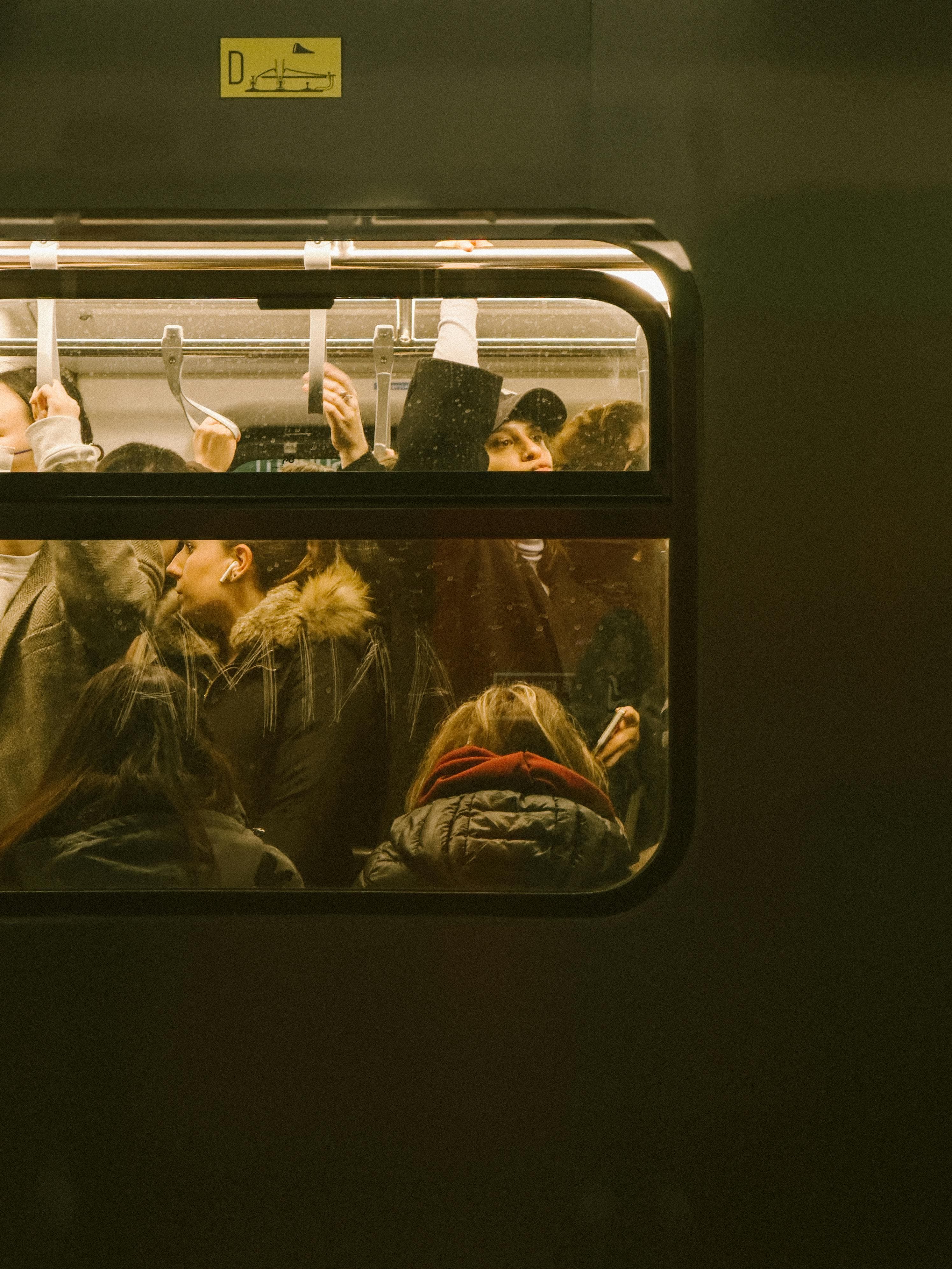 Crammed on public transport